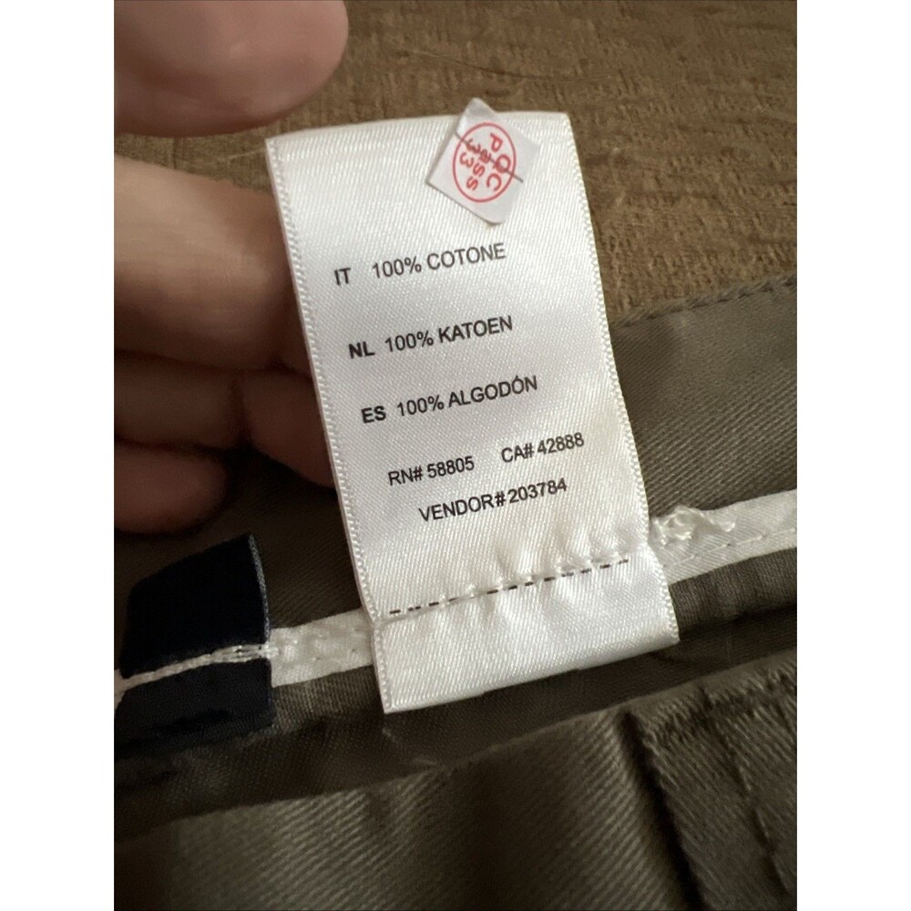 NWT‼ Harbor Bay by DXL 50 X Olive Green Waist-Relaxer Pleated 100% Cotton Pants